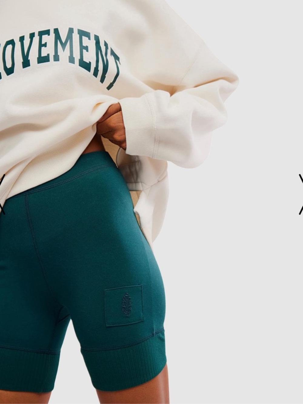 Free People Movement Victory Biker Short